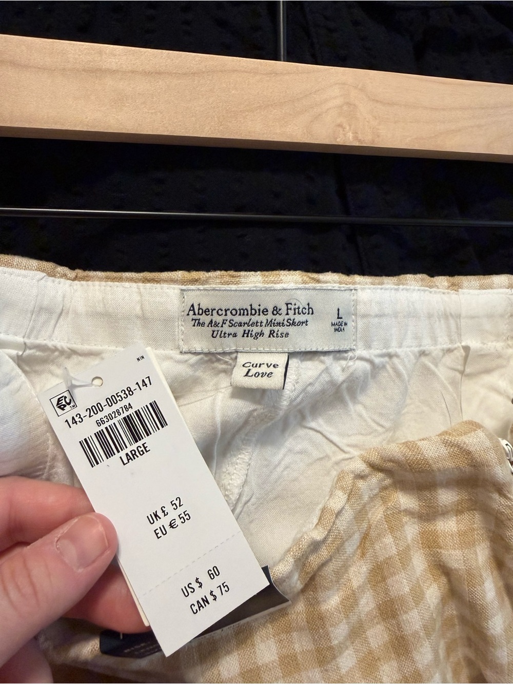 Abercrombie and Fitch Scarlett Mini Skort Ultra High Rise Curve Love - Picture 4 of 4